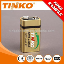 Pila alcalina de OEM Super "TINKO" tamaño 9V 1pcs/blister (tinko batería)